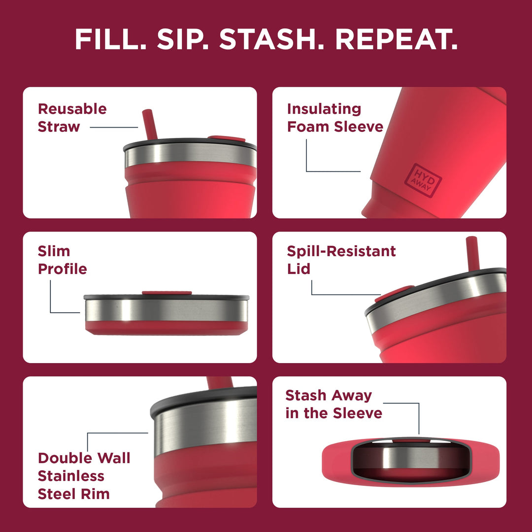 Collapsible Insulated Drink Tumbler