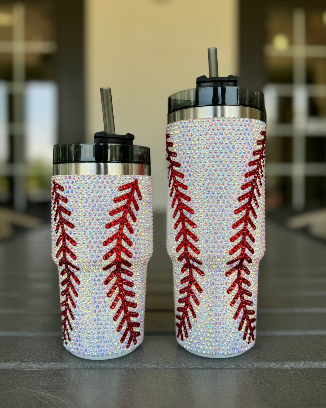 Crystal BASEBALL "Blinged Out" Tumbler