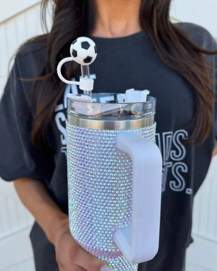 Soccer 3D Straw Topper