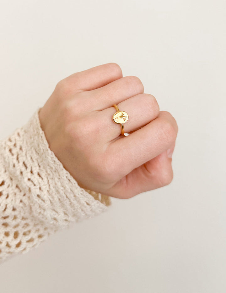 Gold Wildflower Ring