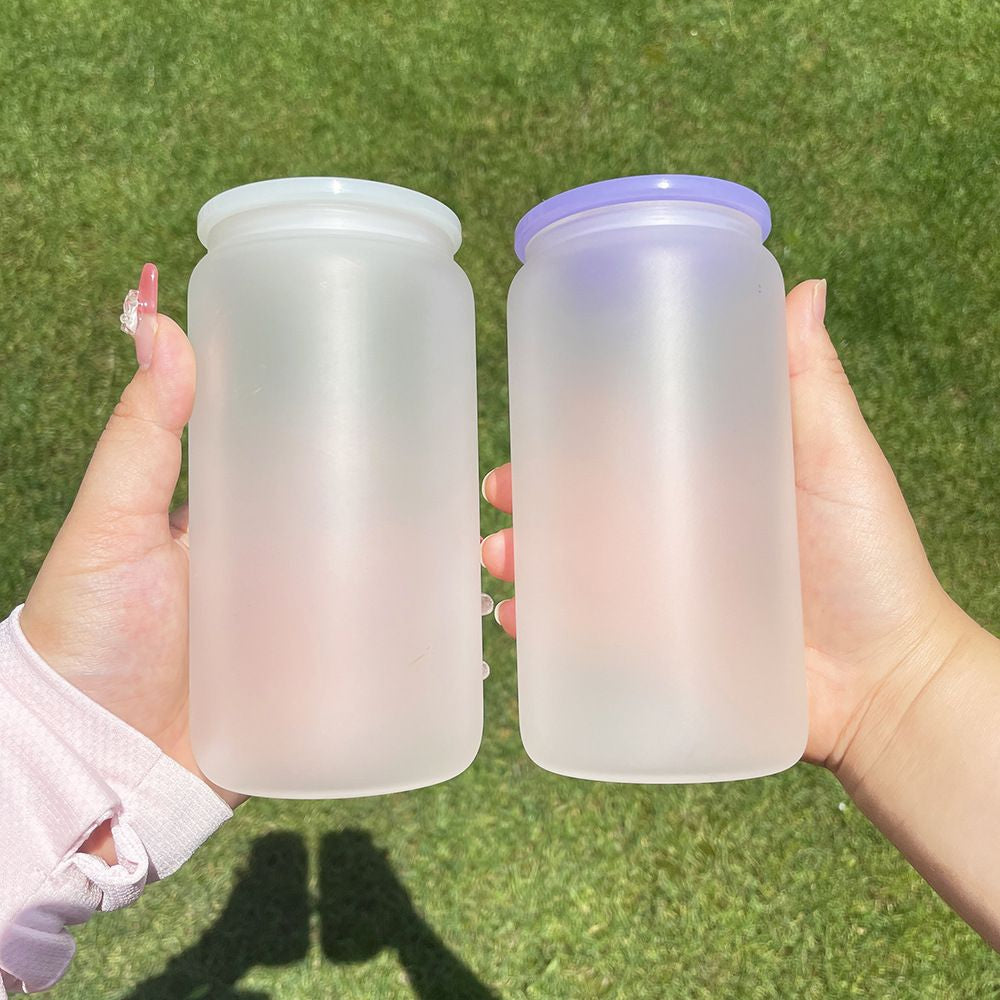 16oz Sublimation Clear Glass Can Blank