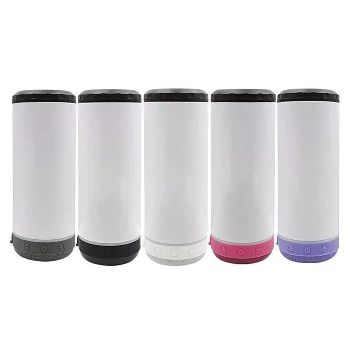 Float Drink And & Repeat 16oz 4 in 1 Blank Can cooler Speaker Tumblers Bluetooth music cup stainless steel Coolers