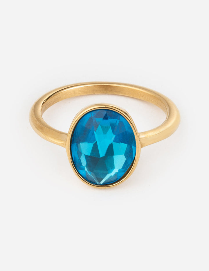 Ocean Blue Gemstone Ring