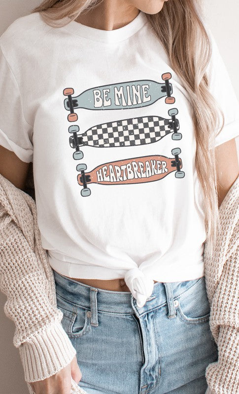 Be Mine Heartbreaker Skateboard PLUS Graphic Tee T-Shirt