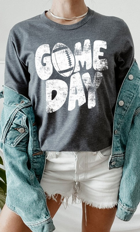 Distressed Game Day Graphic Tee T-Shirt