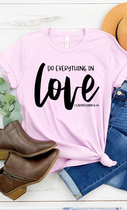 Do Everything In Love Graphic Tee T-Shirt PLUS