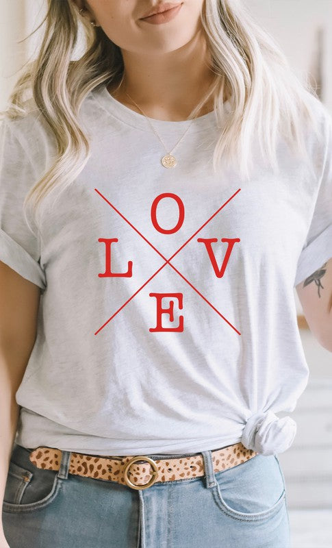 Love Valentines Day Graphic Tee T-Shirt