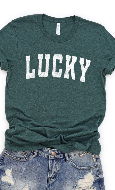 Varsity Lucky Graphic Tee T-Shirt