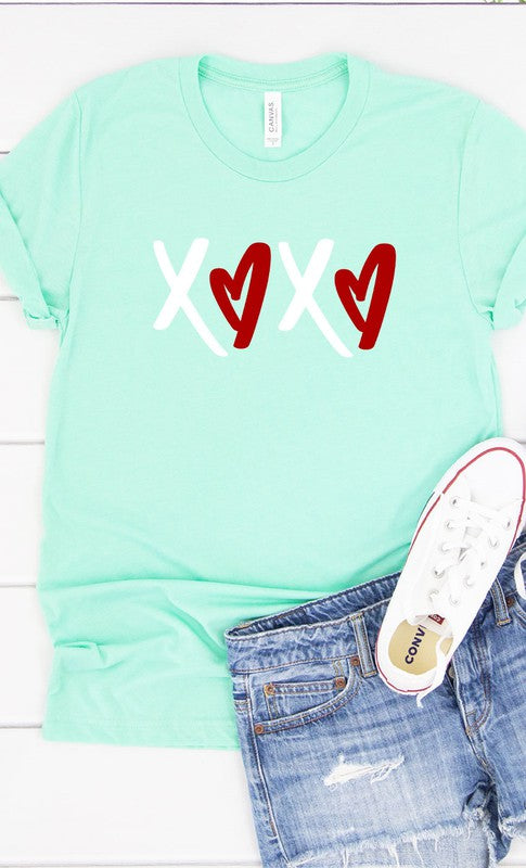 XOXO Heart Graphic Tee T-Shirt PLUS