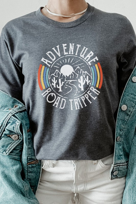 Adventure Road Tripper Desert Rainbow Graphic Tee