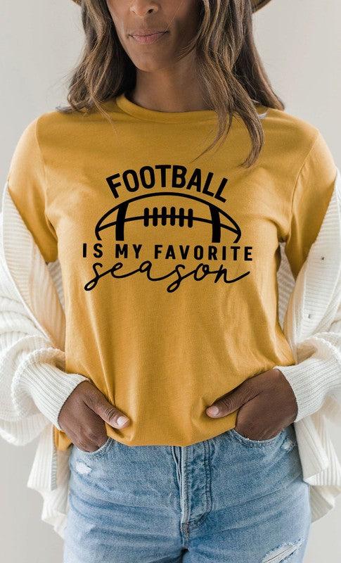 Football is my Favorite Season Graphic Tee T-Shirt