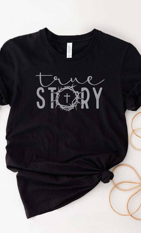 True Story Cross Easter Graphic Tee T-Shirt