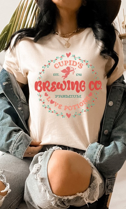 Rose Vine Cupids Brewing Co PLUS SIZE Graphic Tee