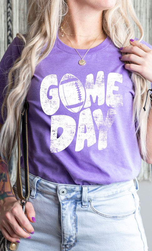 Distressed Game Day Graphic Tee T-Shirt