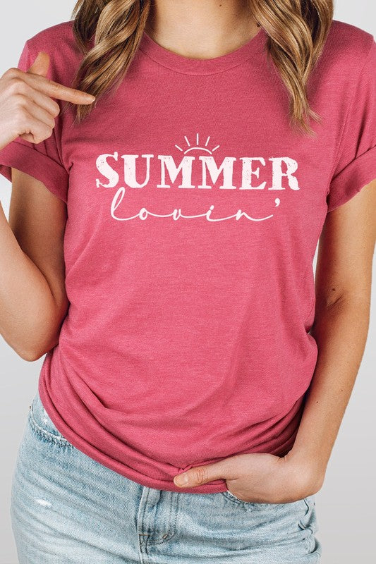 Summer Lovin Sunrise Vacation Graphic Tee