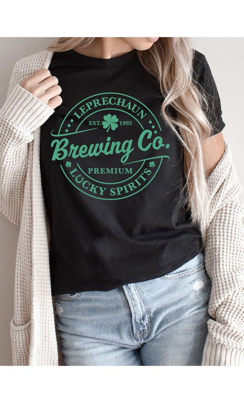 Leprechaun Brewing Co Graphic Tee T-Shirt