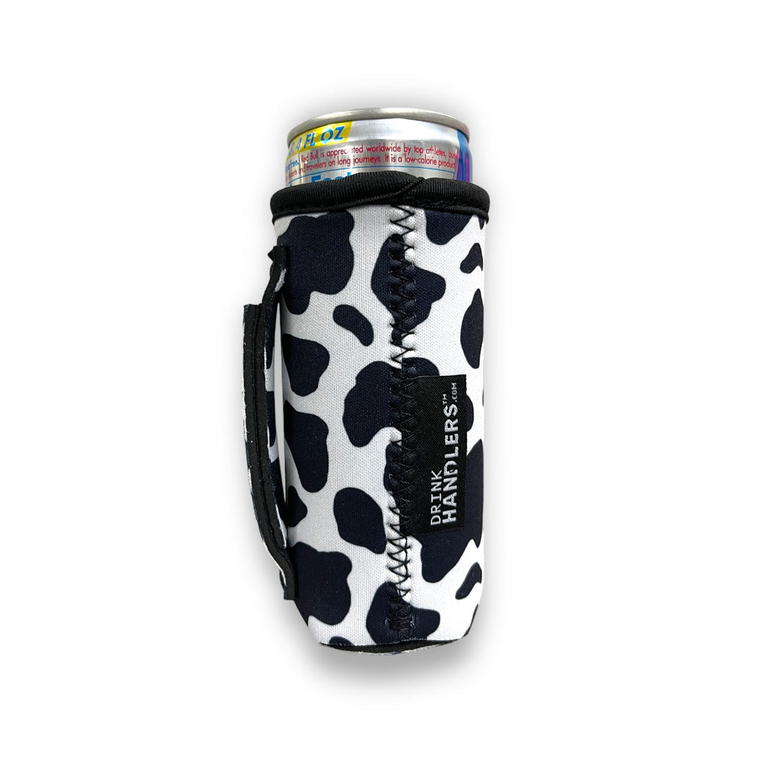 Black & White Cow Print 8-10oz Slim Can Handler™