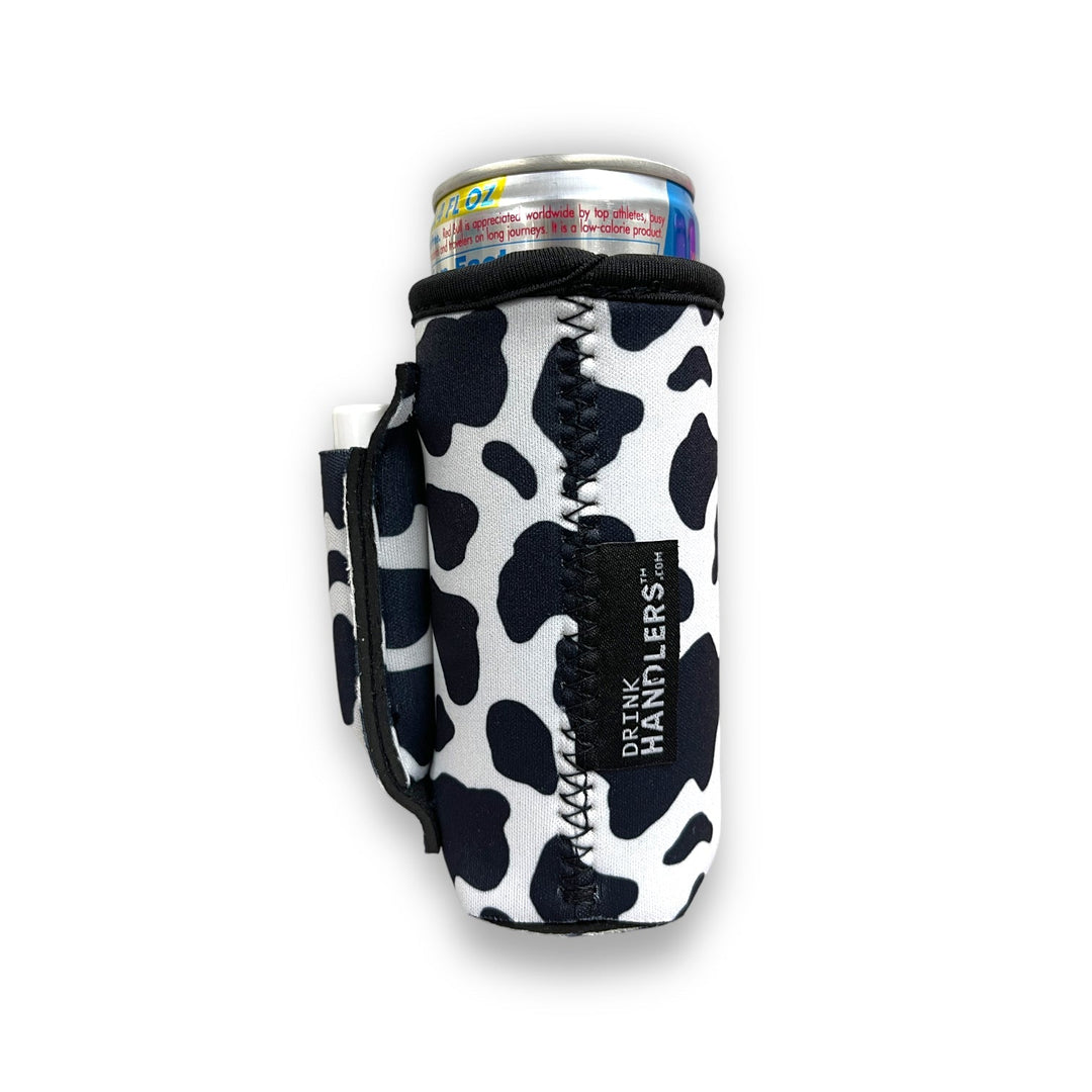 Black & White Cow Print 8-10oz Slim Can Handler™