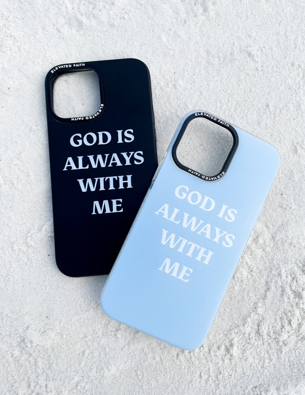 Blue God is Always With Me Phone Case