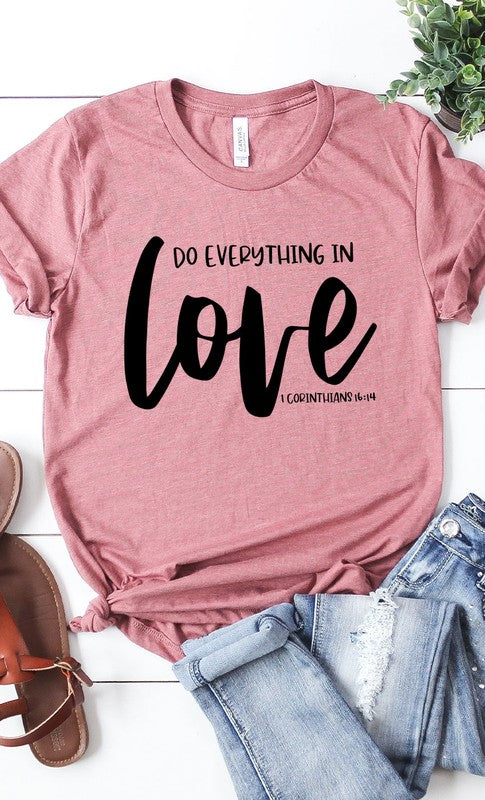 Do Everything In Love Graphic Tee T-Shirt PLUS