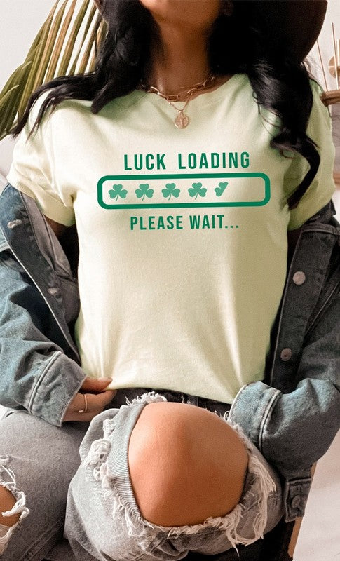 Clover Luck Loading St Patricks PLUS Graphic Tee T-Shirt