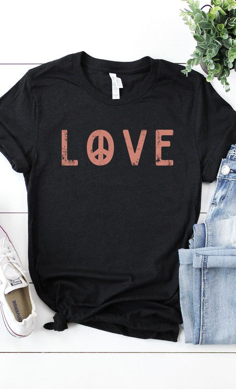Peace Love Graphic Tee T-Shirt