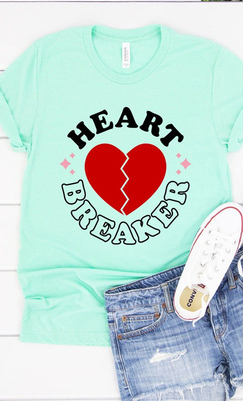 Retro Heart Breaker Graphic Tee