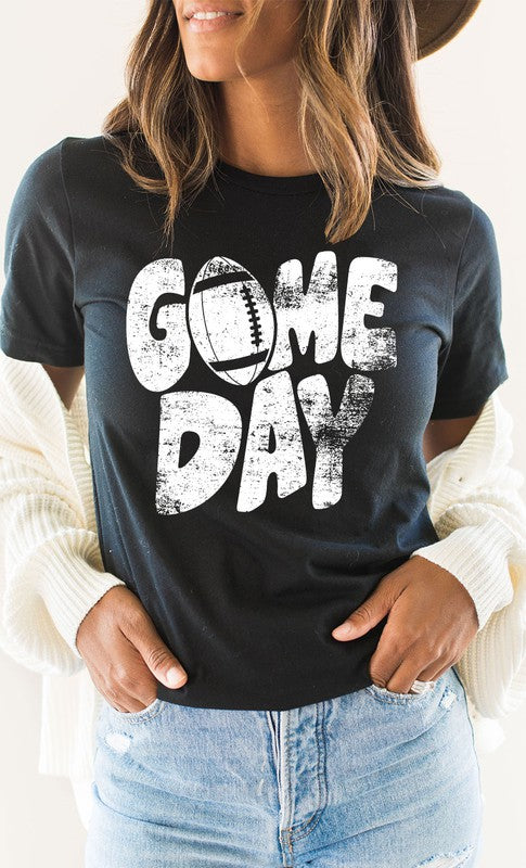 Distressed Game Day Graphic Tee T-Shirt