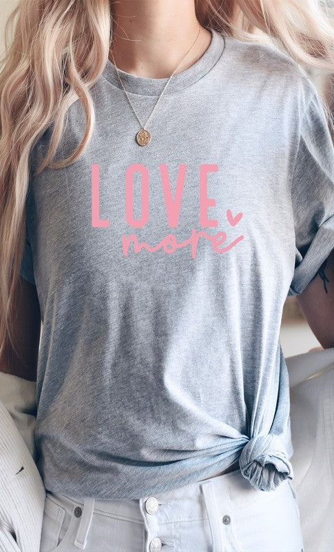 Love More Heart PLUS SIZE Graphic Tee T-Shirt