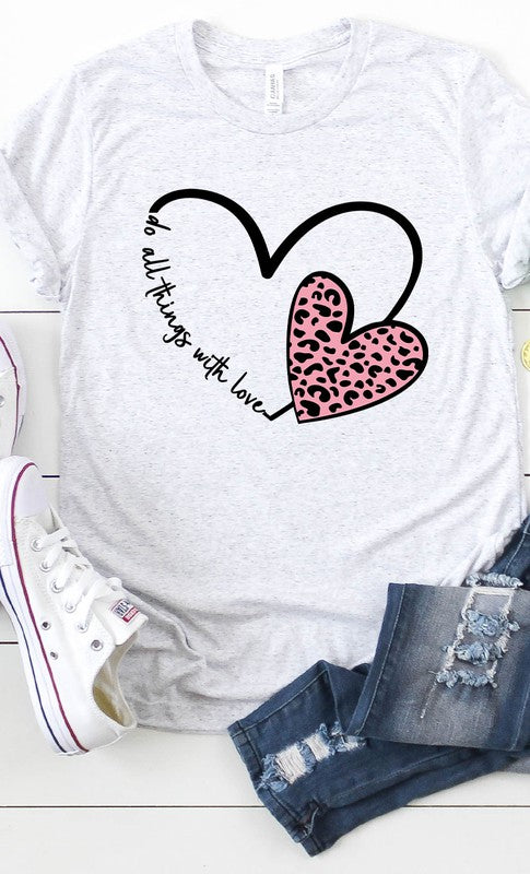 Do All Things With Love Graphic Tee T-Shirt