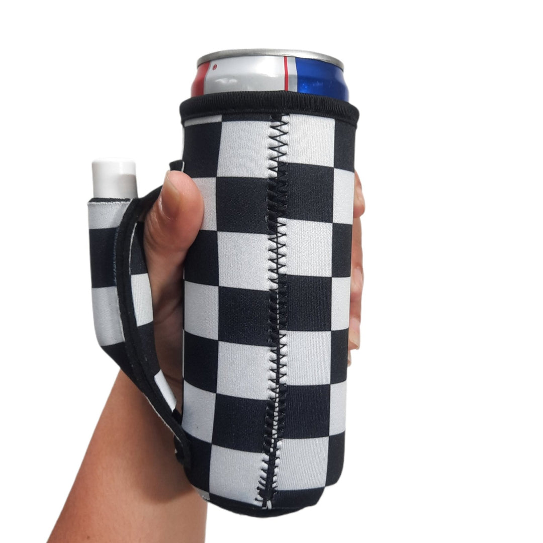 Checkerboard 12oz Slim Can Handler™