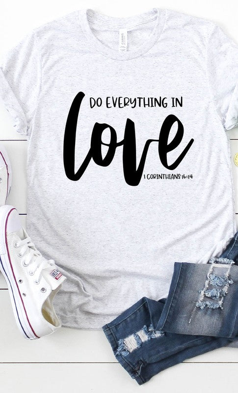 Do Everything In Love Graphic Tee T-Shirt PLUS