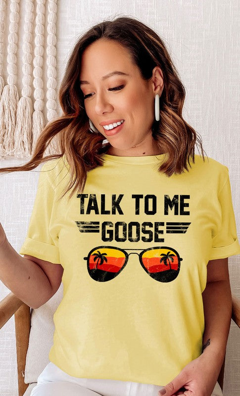 Talk to Me Goose Sunset Graphic Tee T-Shirt