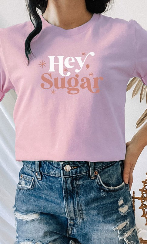 Hey Sugar Sparkle Valentines Day Graphic Tee