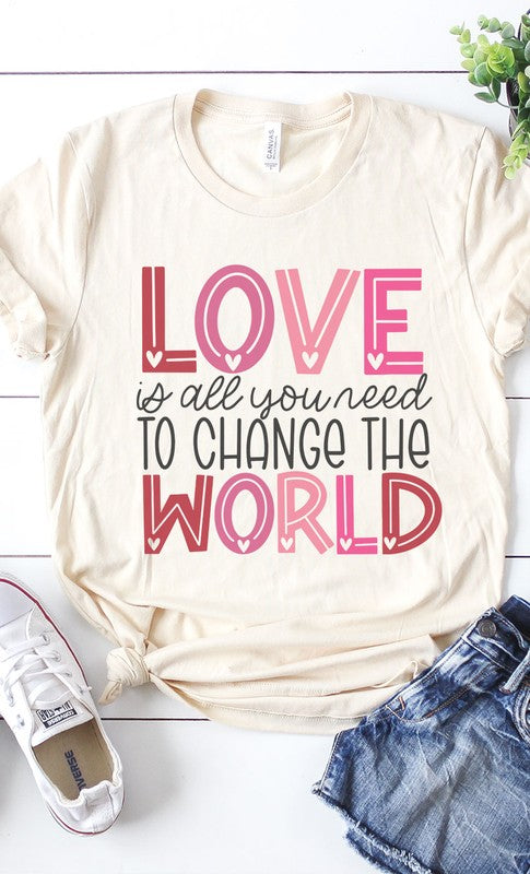 Love Is All You Need Graphic Tee PLUS