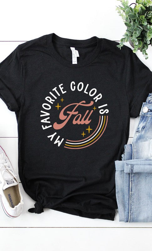 My Favorite Color is Fall Graphic Tee T-Shirt