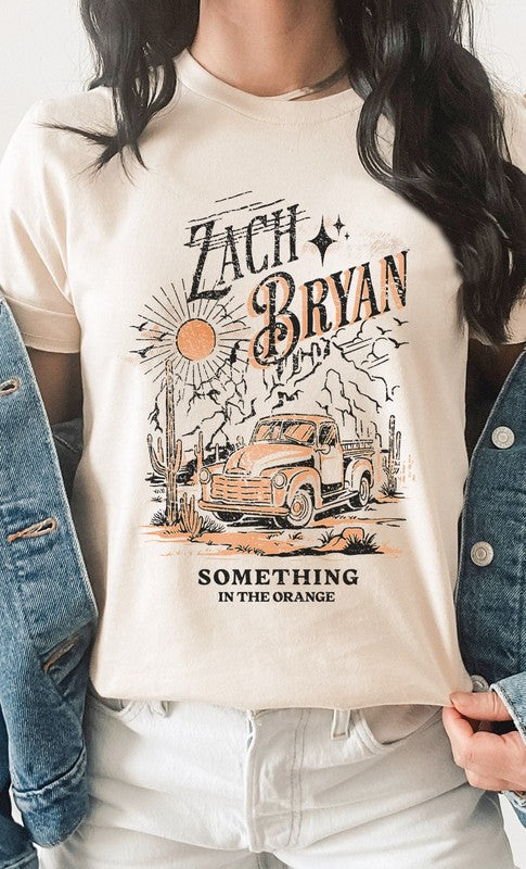 Zach Bryan Something Orange Western Graphic Tee T-Shirt