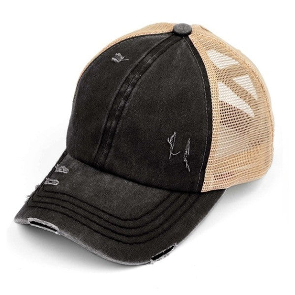 C.C Multi Level Crisscross Pony Cap