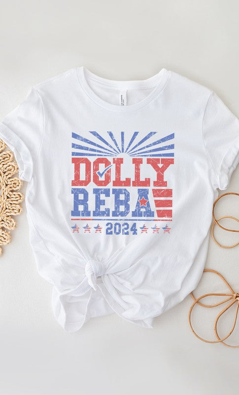 Dolly and Reba 2024 PLUS SIZE Graphic Tee T-Shirt