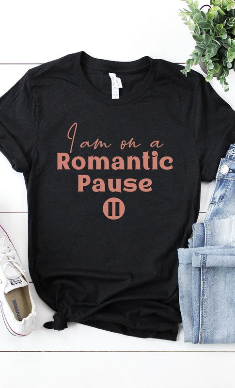 Romantic Pause Graphic Tee T-Shirt