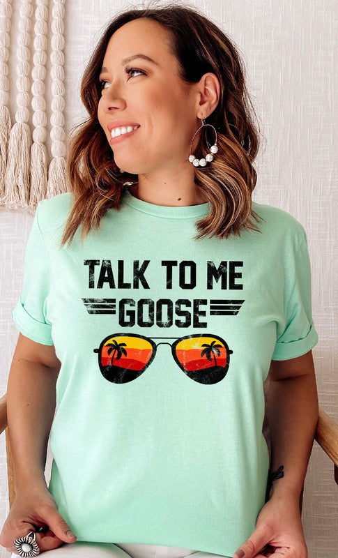 Talk to Me Goose Sunset Graphic Tee T-Shirt