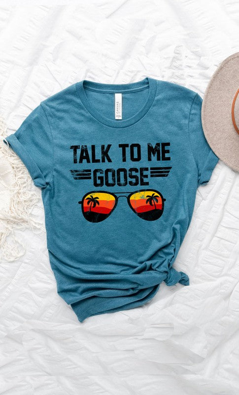 Talk to Me Goose Sunset Graphic Tee T-Shirt