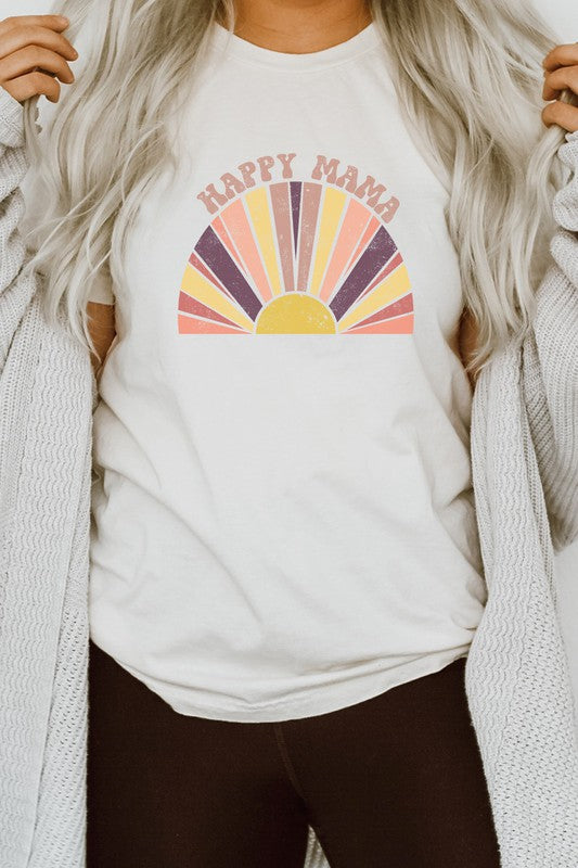 Happy Mama Sun Rise Mothers Day Graphic Tee