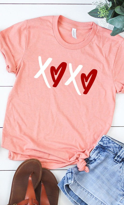 XOXO Heart Graphic Tee T-Shirt PLUS