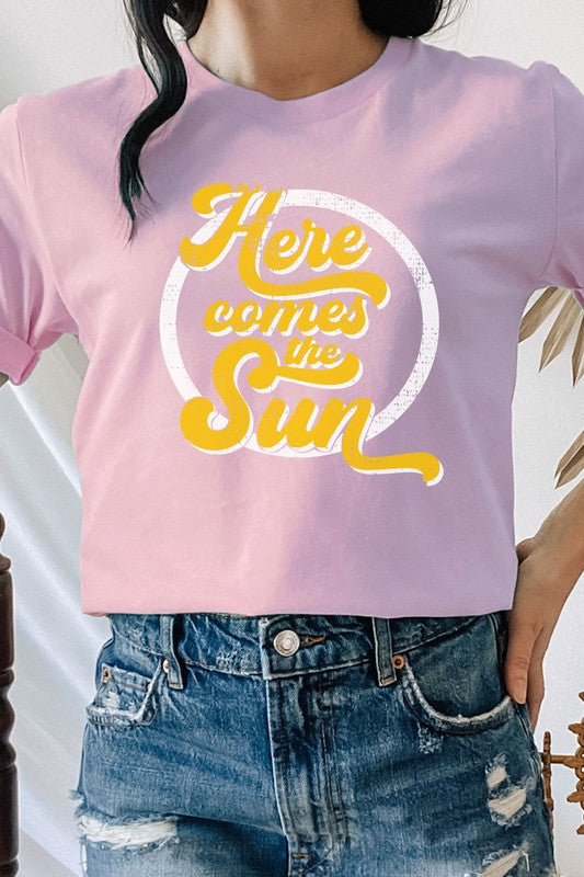 Here Comes The Sun Summer Spring Graphic Tee T-Shirt