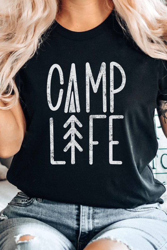 Camp Life Tree Summer Adventure Graphic Tee