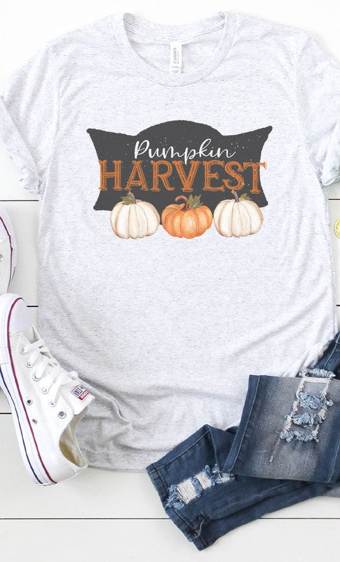 Vintage Pumpkin Harvest Graphic Tee T-Shirt PLUS