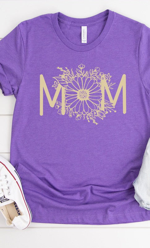 Boho Floral Mom Graphic Tee T-Shirt