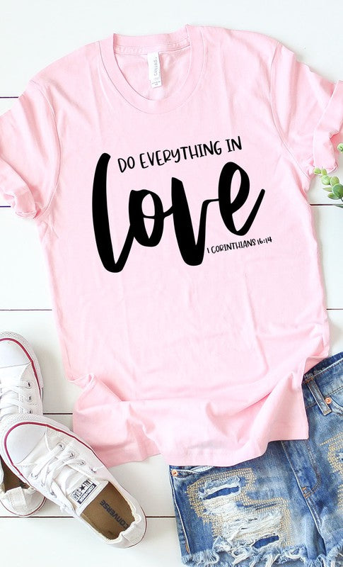 Do Everything In Love Graphic Tee T-Shirt PLUS