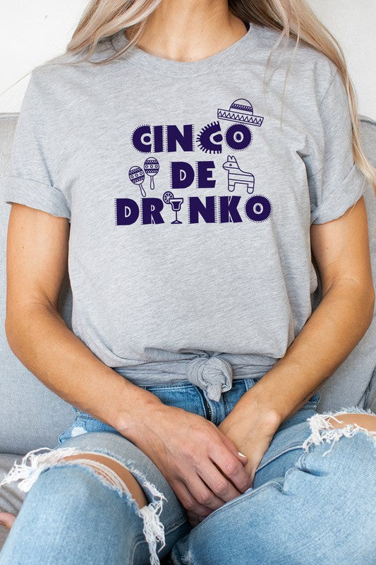 Cinco De Drinko Party Celebration Graphic Tee